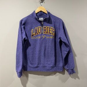 Wilfrid Laurier University “Golden Hawks” Quarter Zip Sweatshirt